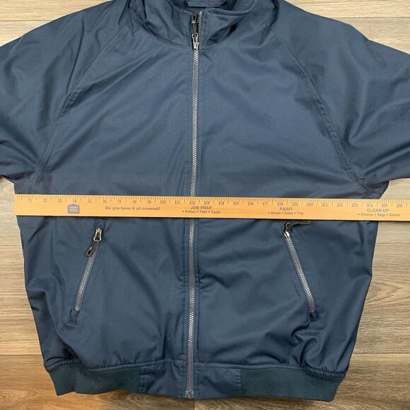 Orvis Jacket Bomber Men’s L Navy Blue Lined Full Zip - Picture 5 of 8